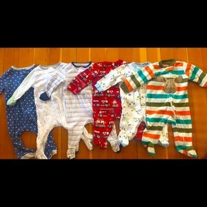 Lot of Baby boy Footed sleepers – sz 3-6 months